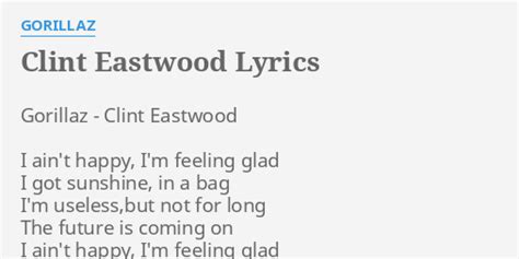 clint eastwood lyrics